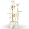 Arbre a chat Geant 6 niveaux avec griffoir grattoir 215 cm beige - vounat.shop