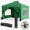 Tonnelle de Jardin 3x3m POP UP installation facile avec portes et fenetres Vert - vounat.shop