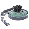 Bordure de jardin plastique flexible 10m avec piquets gris bordé de vert clair - vounat.shop