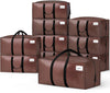 Lot 10 sacs de demenagement grand format avec sangles et poignee marron - vounat.shop