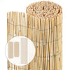 Canisse en roseau naturel Brise vue avec attaches de fixation 160x600cm - vounat.shop