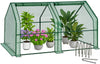 Mini Serre de jardin avec 2 portes enroulables bache PE renforcee 135g/m2 180x90x90cm Vert - vounat.shop