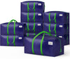 Lot de 10 sacs de demenagement grand format avec sangles et poignee bleu - vounat.shop
