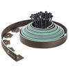 Bordure de jardin plastique flexible 10m avec piquets marron bordé de vert clair - vounat.shop