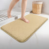 Lot de 2 Tapis de Bain Antidérapant microfibre 60x90cm beige - vounat.shop