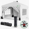 Tonnelle de Jardin 3x3m POP UP installation facile avec portes et fenetres Blanc - vounat.shop