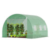 Serre de jardin tunnel 9m2 en acier galvanise - vounat.shop