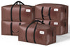 Lot 5 sacs de demenagement grand format avec sangles et poignee marron - vounat.shop
