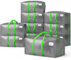 Lot 10 sacs de demenagement grand format avec sangles et poignee gris - vounat.shop