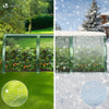 Mini Serre de jardin avec 3 portes enroulables bache PE renforcee 135g/m2 270x90x90cm Vert - vounat.shop