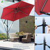 Parasol deporte 3M avec housse de protection et sangle de fixation Rouge - vounat.shop
