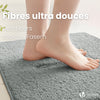 Lot de 2 Tapis de Bain Antidérapant microfibre 60x90cm gris - vounat.shop