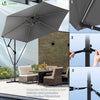 Parasol deporte 3M avec housse de protection et sangle de fixation Gris - vounat.shop