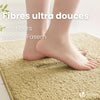 Lot de 2 Tapis de Bain Antidérapant microfibre 60x90cm beige - vounat.shop