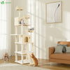 Arbre a chat Geant 6 niveaux avec griffoir grattoir 215 cm beige - vounat.shop