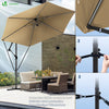 Parasol deporte 3M avec housse de protection et sangle de fixation Kaki - vounat.shop