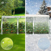 Mini Serre de jardin avec 3 portes enroulables bache PE renforcee 135g/m2 270x90x90cm Blanc - vounat.shop