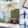 Parasol deporte 3M avec housse de protection et sangle de fixation Beige - vounat.shop