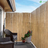 Canisse en roseau naturel Brise vue avec attaches de fixation 160x600cm - vounat.shop