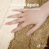 Lot de 2 Tapis de Bain Antidérapant microfibre motif dégradé 60x90cm beige - vounat.shop
