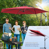 Parasol deporte 3M avec housse de protection et sangle de fixation Rouge - vounat.shop