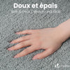Lot de 2 Tapis de Bain Antidérapant microfibre 60x90cm gris - vounat.shop