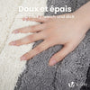 Lot de 2 Tapis de Bain Antidérapant microfibre motif dégradé 60x90cm gris - vounat.shop
