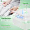 Lot de 2 Protège Matelas Alèse Impermeable avec jupe elastiquee 180x200x30cm - vounat.shop