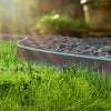 Bordure de jardin plastique flexible 10m avec piquets marron bordé de vert clair - vounat.shop