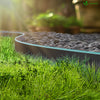 Bordure de jardin plastique flexible 20m avec piquets noir bordé de vert clair - vounat.shop