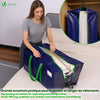 Lot de 10 sacs de demenagement grand format avec sangles et poignee bleu - vounat.shop