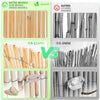 Canisse en roseau renforcée Brise vue naturel avec attaches de fixation 100x300cm - vounat.shop