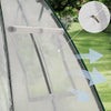Serre de jardin hivernage dome avec bache PE 160x160x180cm Blanc - vounat.shop