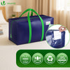Lot de 10 sacs de demenagement grand format avec sangles et poignee bleu - vounat.shop
