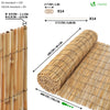 Canisse en roseau renforcée Brise vue naturel avec attaches de fixation 100x600cm - vounat.shop