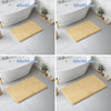 Lot de 2 Tapis de Bain Antidérapant microfibre 60x90cm beige - vounat.shop