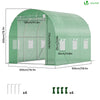 Serre de jardin tunnel 6m2 en acier galvanise - vounat.shop