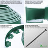 Bordure de jardin plastique flexible 10m avec piquets vert bordé de vert clair - vounat.shop