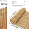 Canisse en roseau renforcée Brise vue naturel avec attaches de fixation 90x300cm - vounat.shop