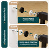 Barriere de securite a pression sans percage Largeur 103-110cm Metal noir - vounat.shop