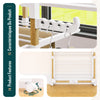 Sechoir a linge vertical tour etendoir pliable 4 niveaux 99x69x175.5 cm style bois blanc - vounat.shop