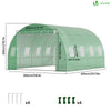 Serre de jardin tunnel 12m2 en acier galvanise - vounat.shop