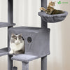 Arbre a chat Geant 6 niveaux avec griffoir grattoir 215 cm gris - vounat.shop