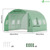 Serre de jardin tunnel 9m2 en acier galvanise - vounat.shop