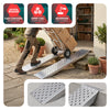 Lot de 2 rampe de chargement 160cm en acier galvanise - vounat.shop