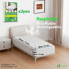 Lot de 2 Protège Matelas Alèse Impermeable avec jupe elastiquee 90x190x30cm - vounat.shop