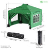 Tonnelle de Jardin 3x3m POP UP installation facile avec portes et fenetres Vert - vounat.shop