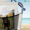 Transat pare soleil Textilene et range magazine Lot de 2 pcs Beige - vounat.shop