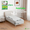 Lot de 2 Protège Matelas Alèse Impermeable avec jupe elastiquee 90x200x30cm - vounat.shop