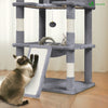 Arbre a chat Geant 6 niveaux avec griffoir grattoir 215 cm gris - vounat.shop